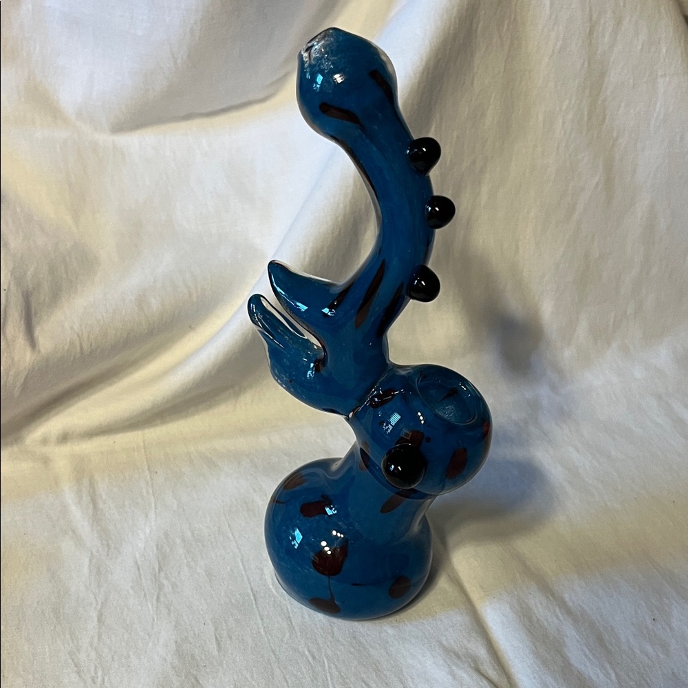Artistic Blue Glass Accessory